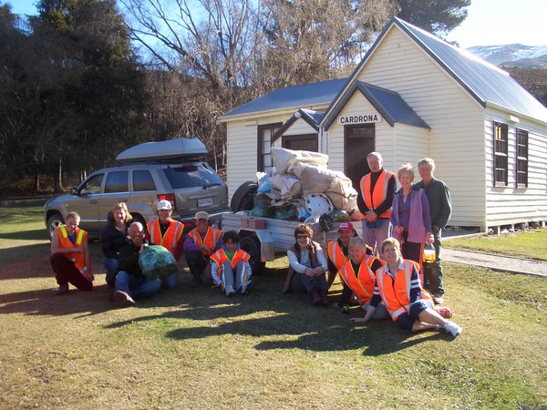 Cardrona tidy up team